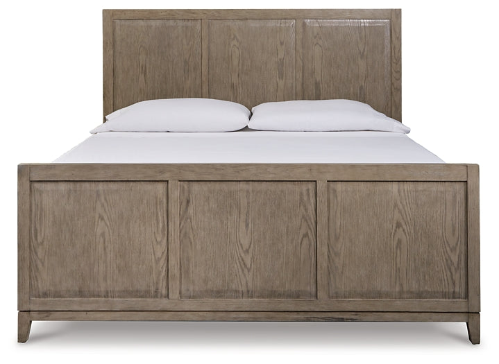 Chrestner California King Panel Bed with Mirrored Dresser and Chest Factory Furniture Mattress & More - Online or In-Store at our Phillipsburg Location Serving Dayton, Eaton, and Greenville. Shop Now.