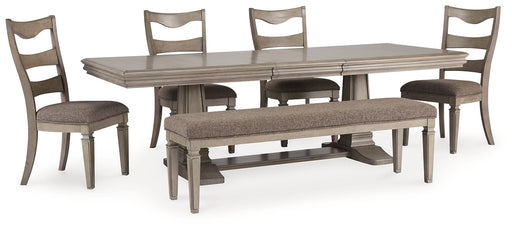 Lexorne Dining Table and 4 Chairs and Bench Factory Furniture Mattress & More - Online or In-Store at our Phillipsburg Location Serving Dayton, Eaton, and Greenville. Shop Now.
