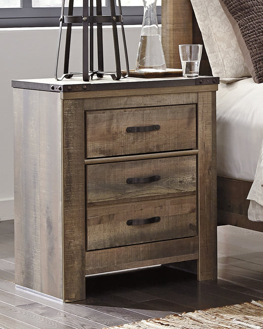 Trinell Two Drawer Night Stand Factory Furniture Mattress & More - Online or In-Store at our Phillipsburg Location Serving Dayton, Eaton, and Greenville. Shop Now.
