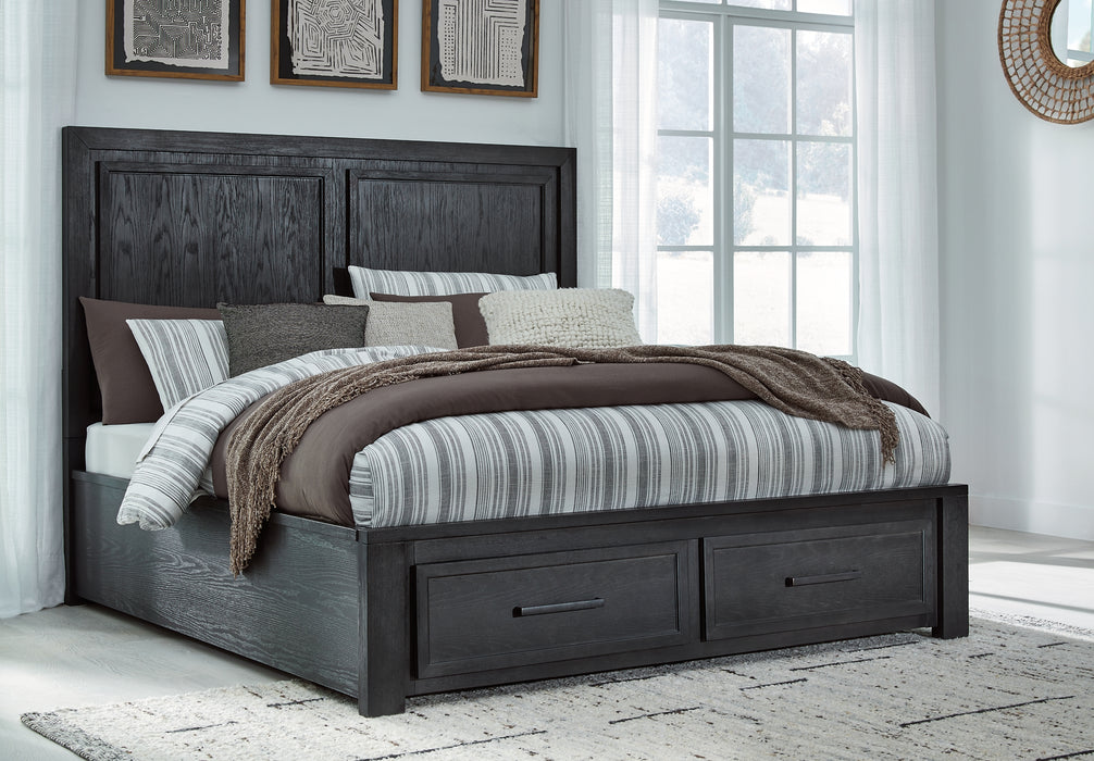 Foyland King Panel Storage Bed with Mirrored Dresser and 2 Nightstands Factory Furniture Mattress & More - Online or In-Store at our Phillipsburg Location Serving Dayton, Eaton, and Greenville. Shop Now.