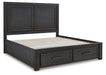 Foyland Queen Panel Storage Bed with Mirrored Dresser, Chest and Nightstand Factory Furniture Mattress & More - Online or In-Store at our Phillipsburg Location Serving Dayton, Eaton, and Greenville. Shop Now.