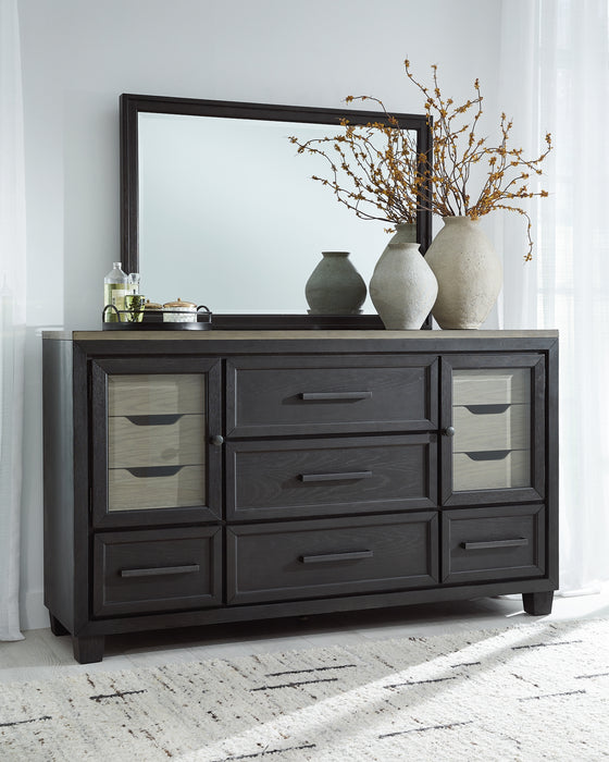 Foyland Queen Panel Storage Bed with Mirrored Dresser, Chest and Nightstand Factory Furniture Mattress & More - Online or In-Store at our Phillipsburg Location Serving Dayton, Eaton, and Greenville. Shop Now.