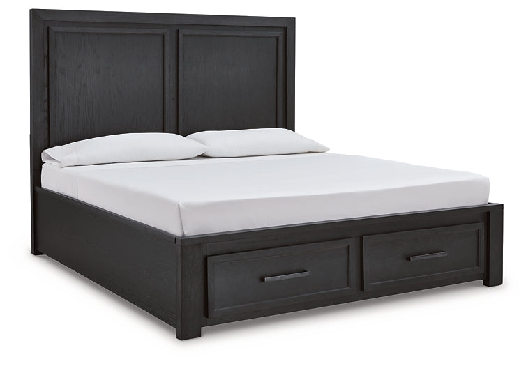 Foyland King Panel Storage Bed with Mirrored Dresser, Chest and Nightstand Factory Furniture Mattress & More - Online or In-Store at our Phillipsburg Location Serving Dayton, Eaton, and Greenville. Shop Now.