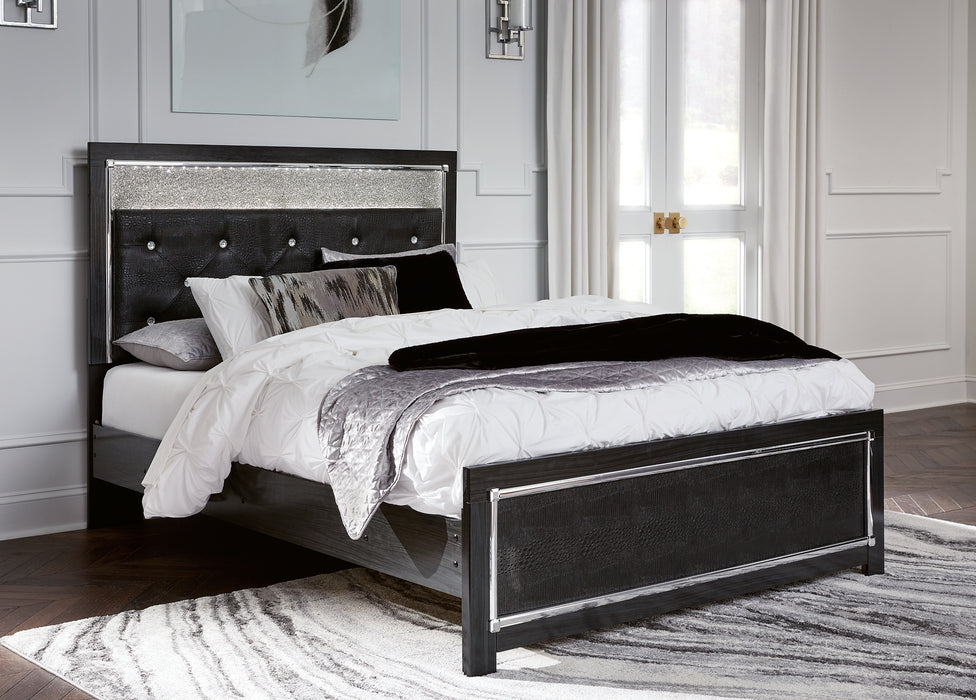Kaydell Queen Upholstered Panel Bed with Mirrored Dresser, Chest and 2 Nightstands Factory Furniture Mattress & More - Online or In-Store at our Phillipsburg Location Serving Dayton, Eaton, and Greenville. Shop Now.