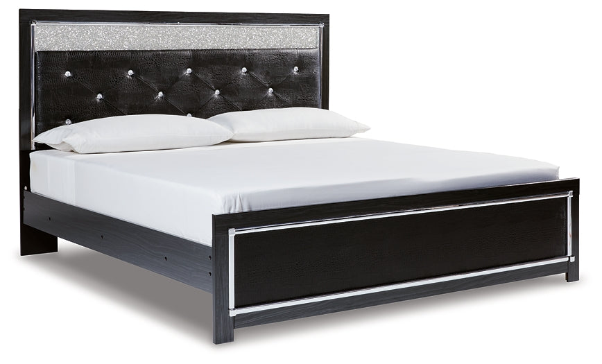 Kaydell King Upholstered Panel Bed with Mirrored Dresser and Chest Factory Furniture Mattress & More - Online or In-Store at our Phillipsburg Location Serving Dayton, Eaton, and Greenville. Shop Now.