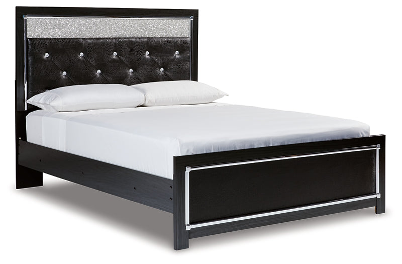 Kaydell Queen Upholstered Panel Bed with Mirrored Dresser and Chest Factory Furniture Mattress & More - Online or In-Store at our Phillipsburg Location Serving Dayton, Eaton, and Greenville. Shop Now.