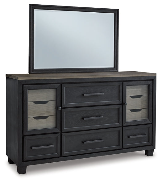 Foyland California King Panel Storage Bed with Mirrored Dresser, Chest and Nightstand Factory Furniture Mattress & More - Online or In-Store at our Phillipsburg Location Serving Dayton, Eaton, and Greenville. Shop Now.