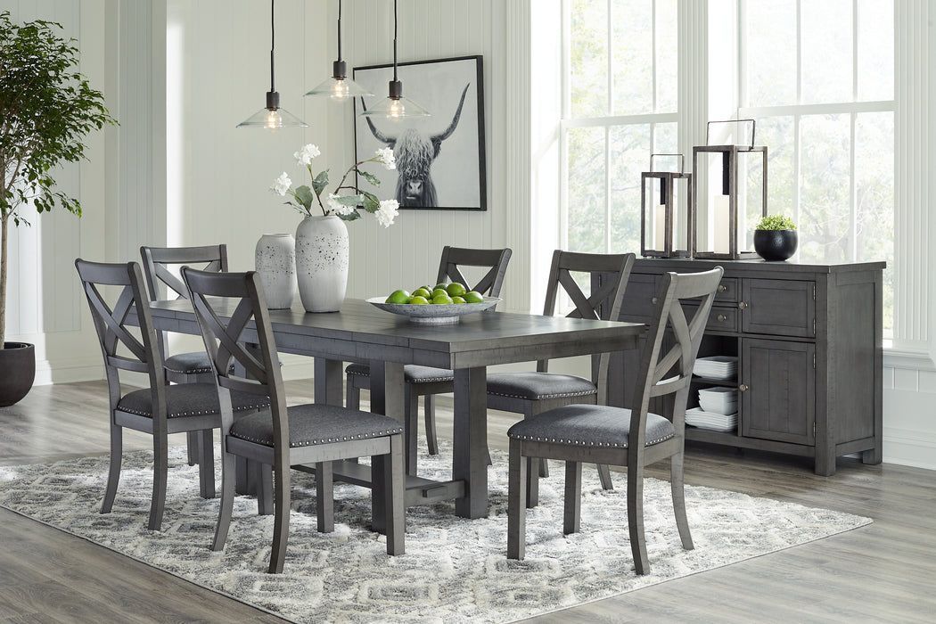 Myshanna Dining Table and 6 Chairs with Storage Factory Furniture Mattress & More - Online or In-Store at our Phillipsburg Location Serving Dayton, Eaton, and Greenville. Shop Now.