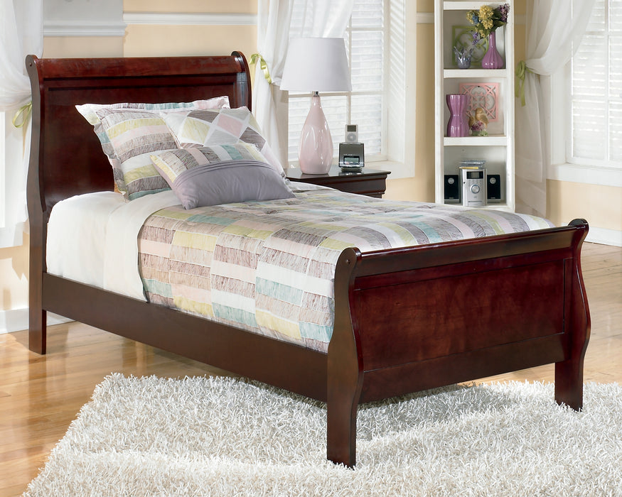 Alisdair Twin Sleigh Bed with Mirrored Dresser and 2 Nightstands Factory Furniture Mattress & More - Online or In-Store at our Phillipsburg Location Serving Dayton, Eaton, and Greenville. Shop Now.