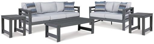 Amora Outdoor Sofa and Loveseat with Coffee Table and 2 End Tables Factory Furniture Mattress & More - Online or In-Store at our Phillipsburg Location Serving Dayton, Eaton, and Greenville. Shop Now.