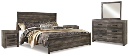 Wynnlow King Panel Bed with Mirrored Dresser and 2 Nightstands Factory Furniture Mattress & More - Online or In-Store at our Phillipsburg Location Serving Dayton, Eaton, and Greenville. Shop Now.