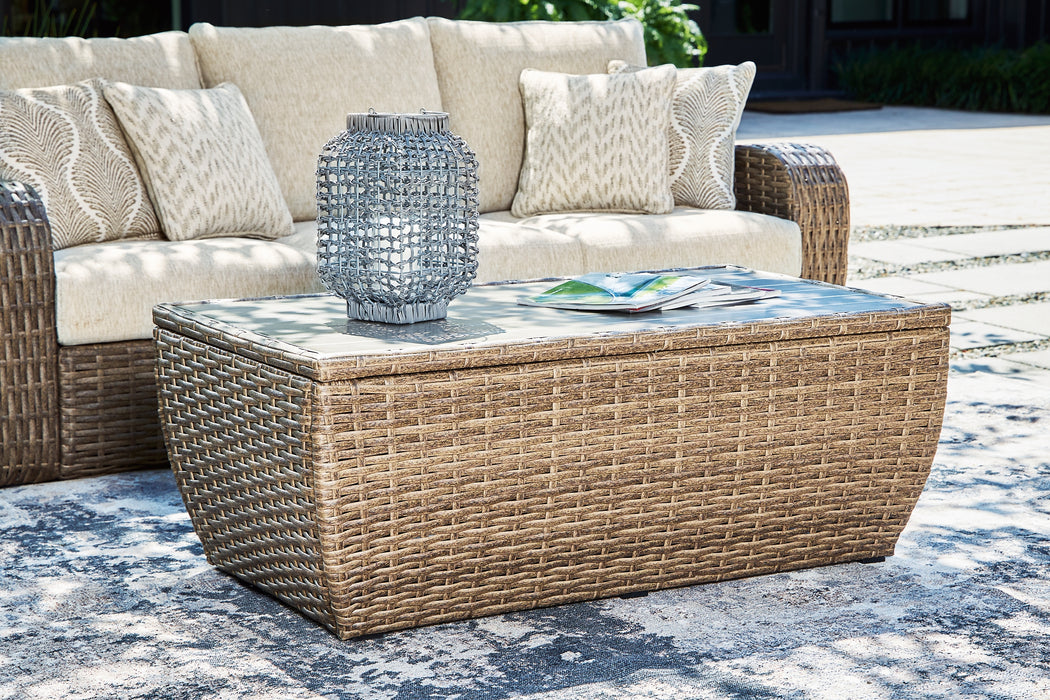 Sandy Bloom Outdoor Coffee Table with End Table Factory Furniture Mattress & More - Online or In-Store at our Phillipsburg Location Serving Dayton, Eaton, and Greenville. Shop Now.