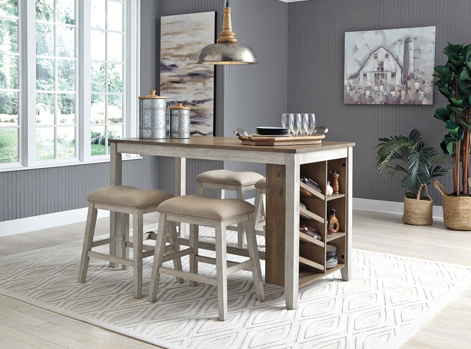 Skempton Counter Height Dining Table and 4 Barstools Factory Furniture Mattress & More - Online or In-Store at our Phillipsburg Location Serving Dayton, Eaton, and Greenville. Shop Now.