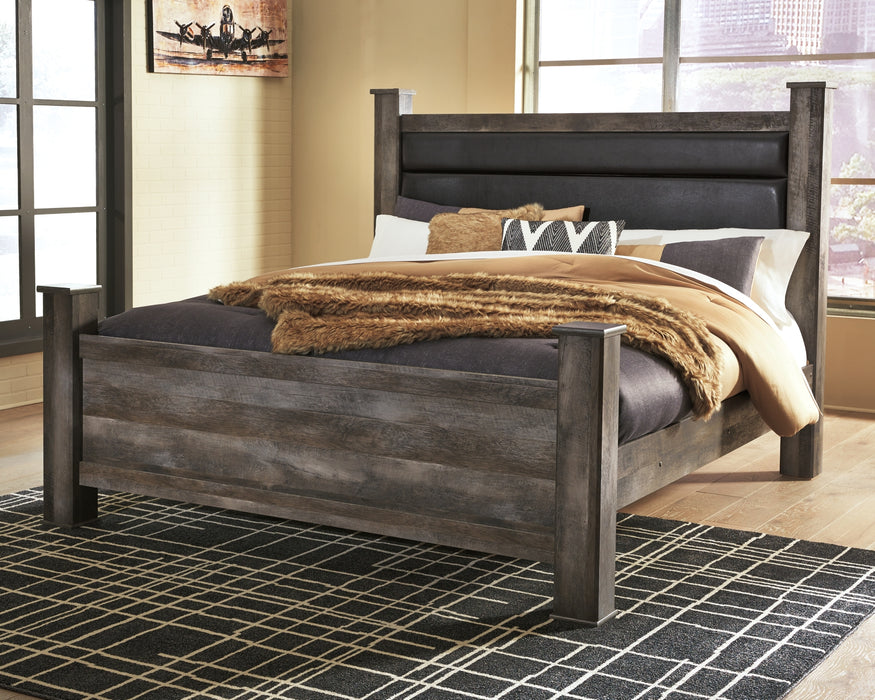 Wynnlow King Poster Bed with Mirrored Dresser, Chest and 2 Nightstands Factory Furniture Mattress & More - Online or In-Store at our Phillipsburg Location Serving Dayton, Eaton, and Greenville. Shop Now.